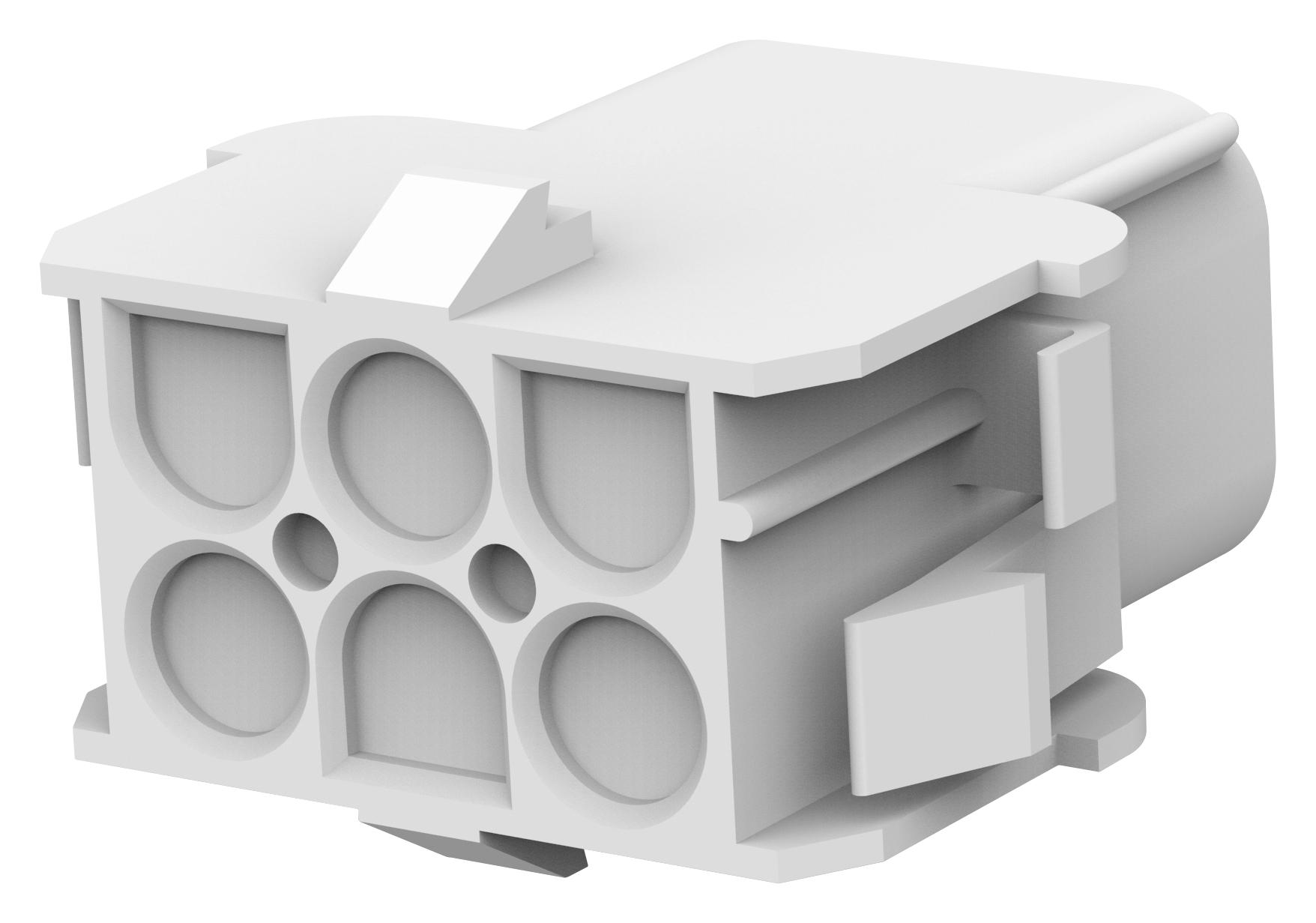 Te Connectivity 1586860-1 Connector Housing, Rcpt, 6Pos, 6.35Mm