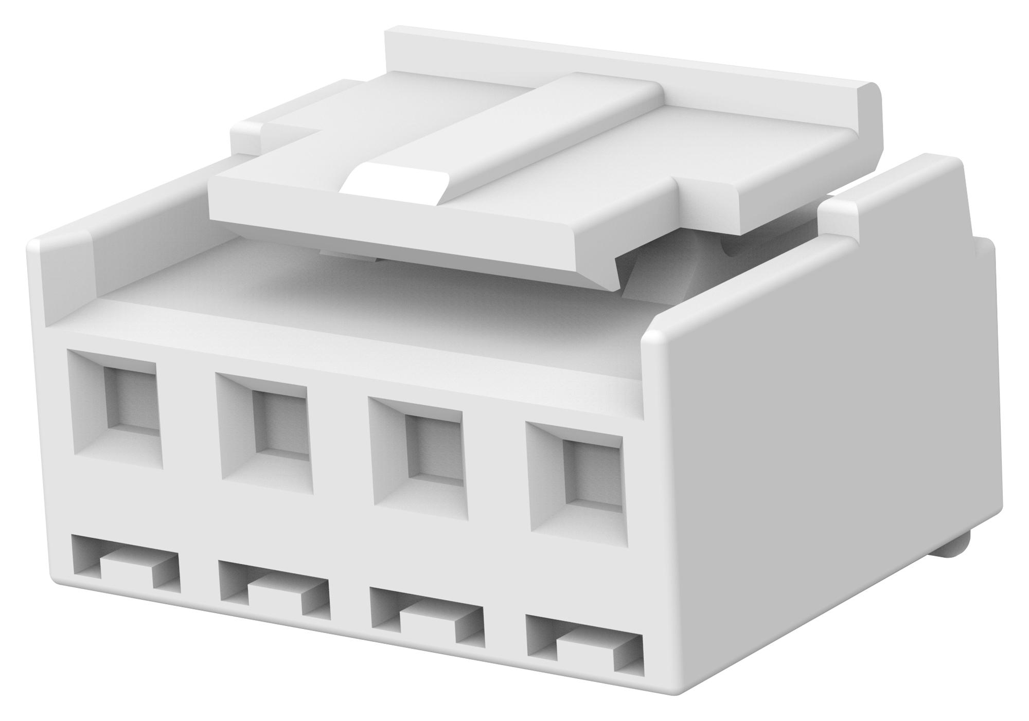 Te Connectivity 1744416-4 Connector Housing, Rcpt, 4Pos, 3.96Mm