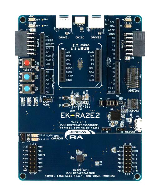 Renesas Rtk7Eka2E2S00001Be Evaluation Kit For Ra2E2 Mcu Group