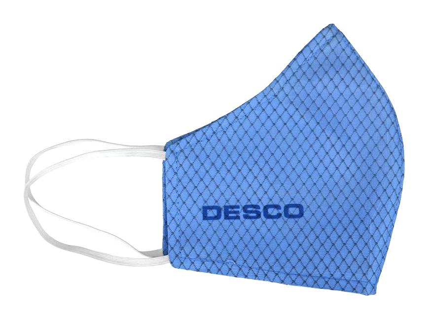 Desco 97550 Facemask, Static Dissipative, Blue, S-M