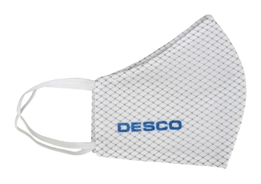 Desco 97554 Facemask, Static Dissipative, Wht, L-Xl