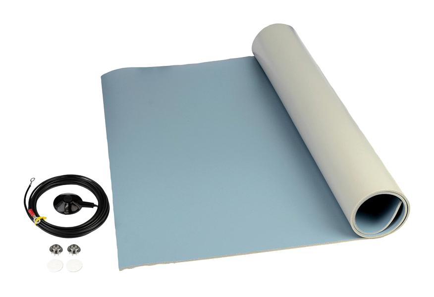 Scs 8254 Mat Roll, Dissipative, 4' X 24', Blue