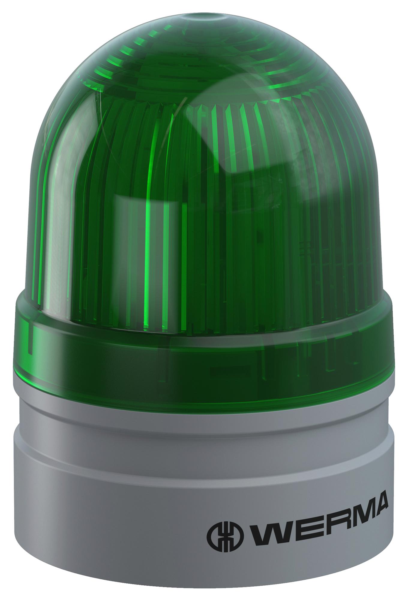 Werma 26021060 Beacon, Twinlight, Green, 230V, Push-In