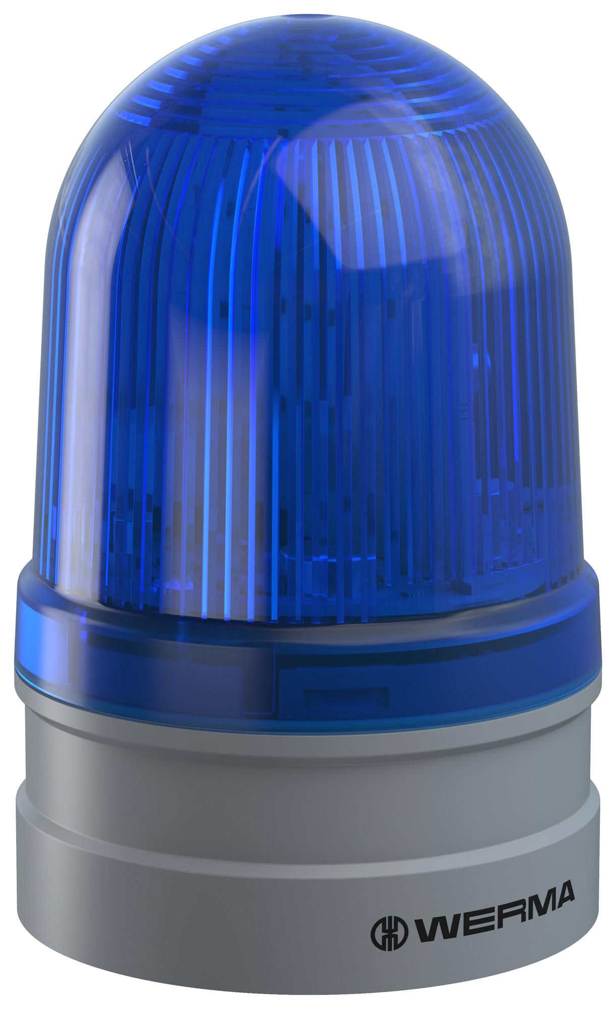 Werma 26151060 Beacon, Twinlight, Blue, 230Vac, Push-In