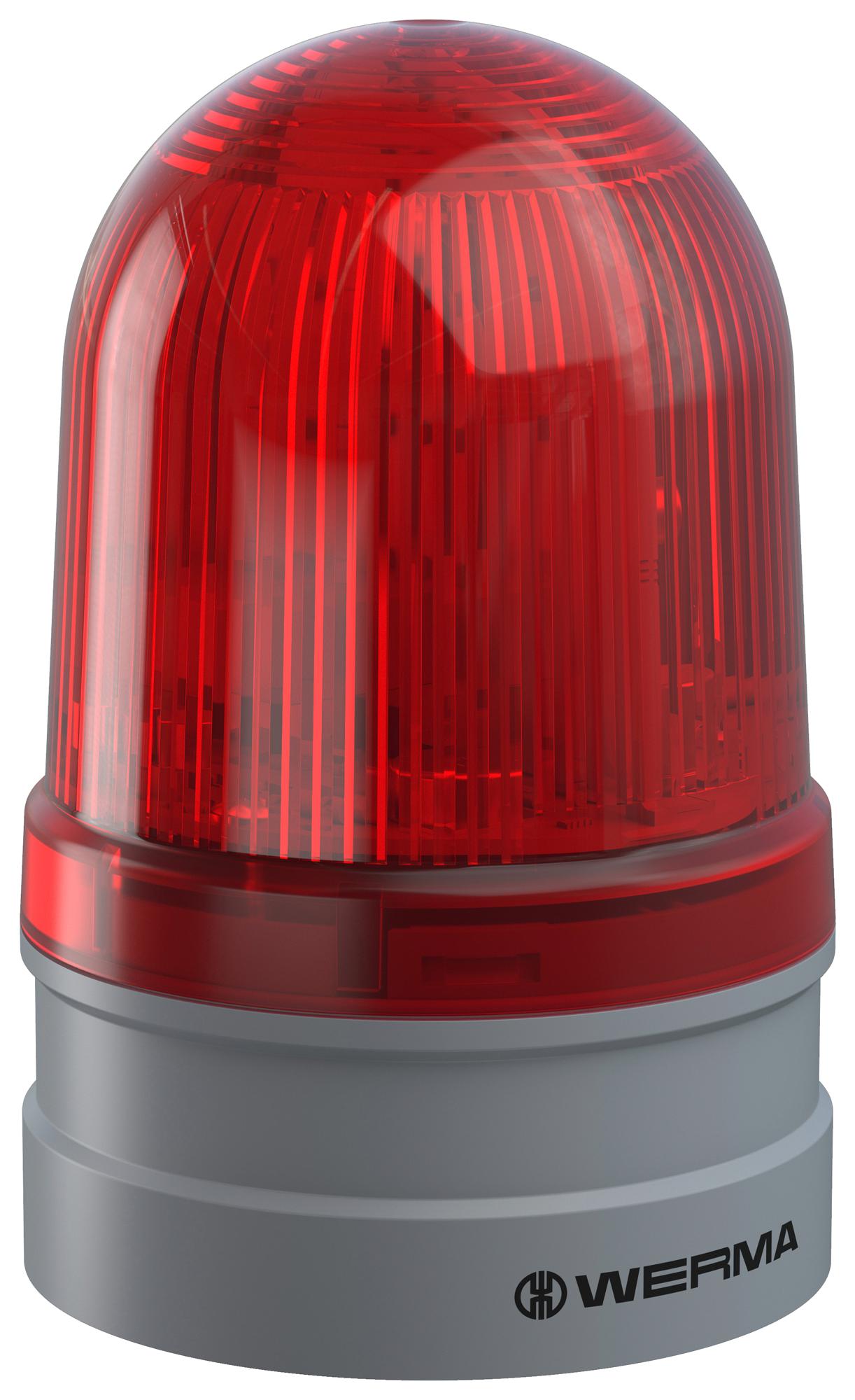 Werma 26111060 Beacon, Twinlight, Red, 230Vac, Push-In