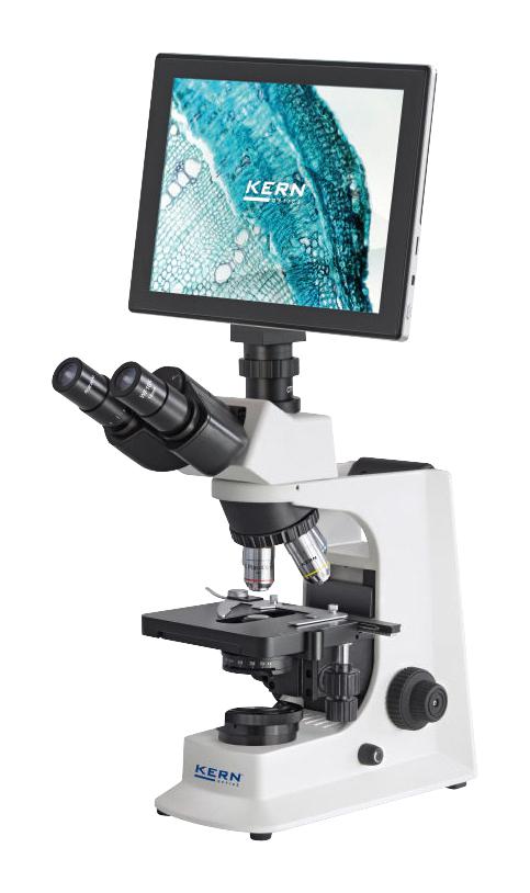 Kern Obl 137 Microscope, Trinocular, 4X/10X/40X/100X