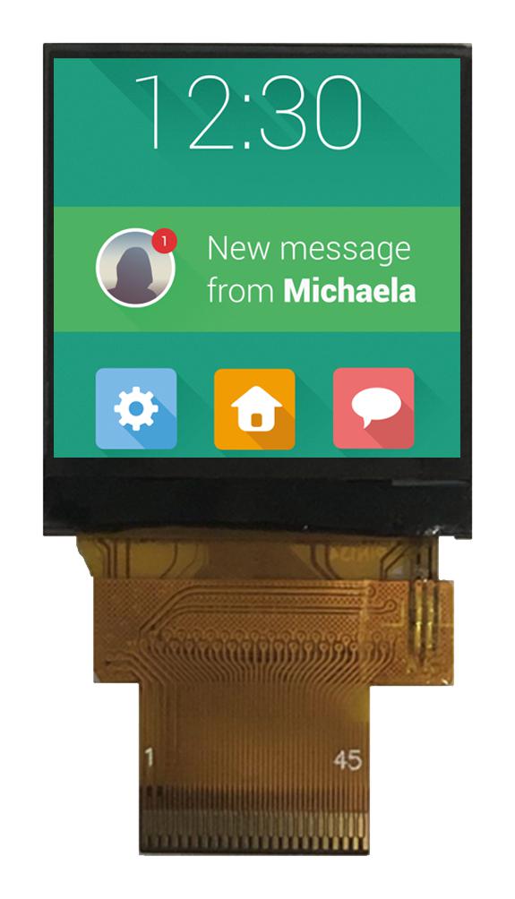 Midas Displays Mdt0130Cis-Multi Tft Lcd Module, 240X240P, 470Cd/m2, 1.3