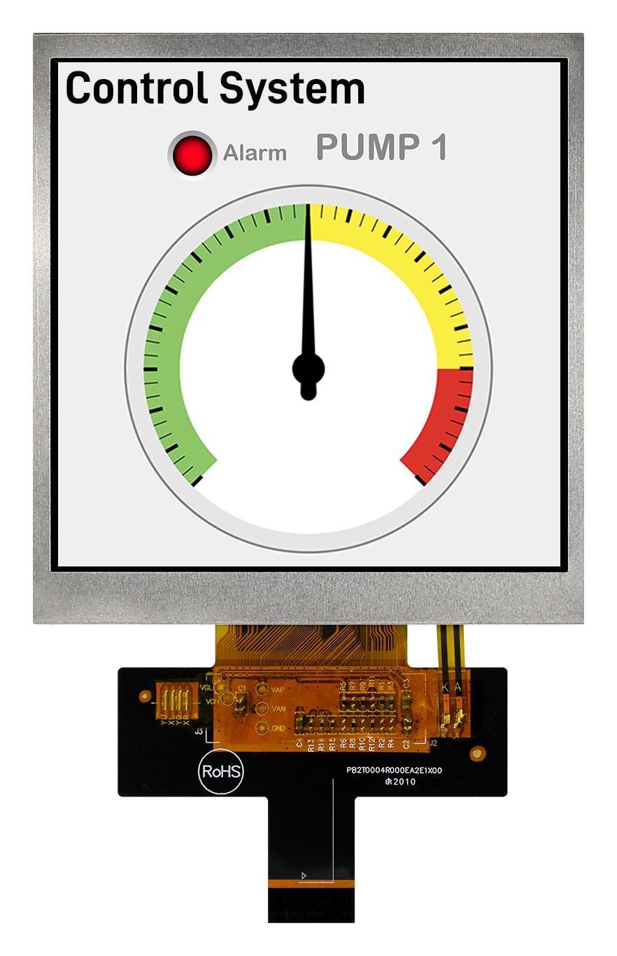 Midas Displays Mdt0400Eihh-Rgb Tft Lcd Module, 480X480P, 1000Cd/m2, 4