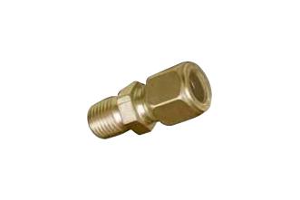 Omega Brlk-M30-18 Compression Fitting, 1/8 Mnpt, Brass