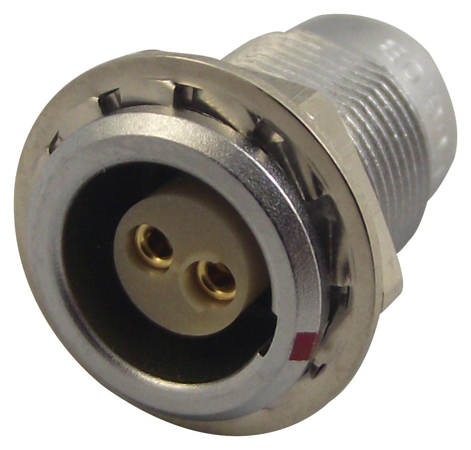 Lemo Egg.0B.302.cll Circular Connector, Rcpt, 2 Way, Panel