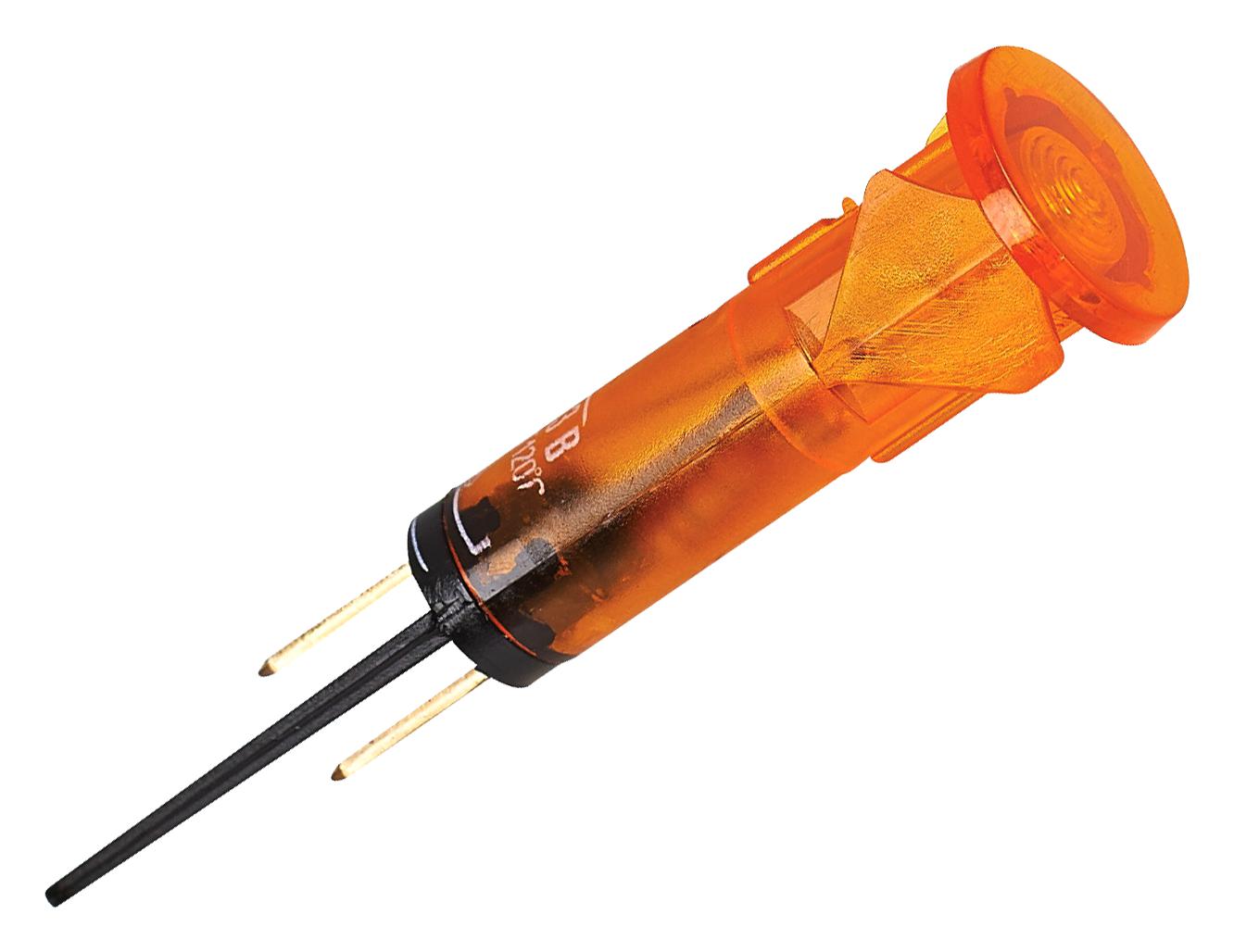 Multicomp Pro Mp008572 Neon Indicator, Orange, 10Mm, Dome, 250V