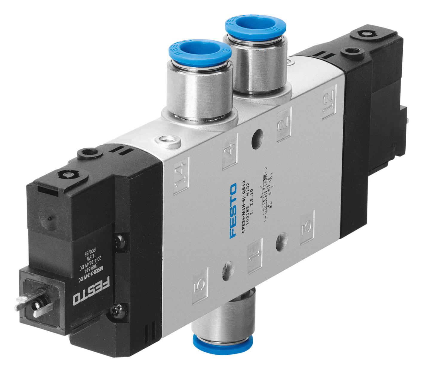 Festo 163819 Cpe24-M2H-5J-Qs-10 Solenoid Valve