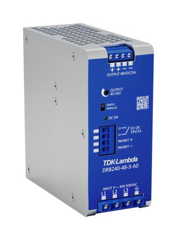 Tdk-Lambda Drb240-48-3-A0 Power Supply, Ac-Dc, 48V, 5A