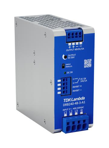 Tdk-Lambda Drb240-48-3-A1 Power Supply, Ac-Dc, 48V, 5A