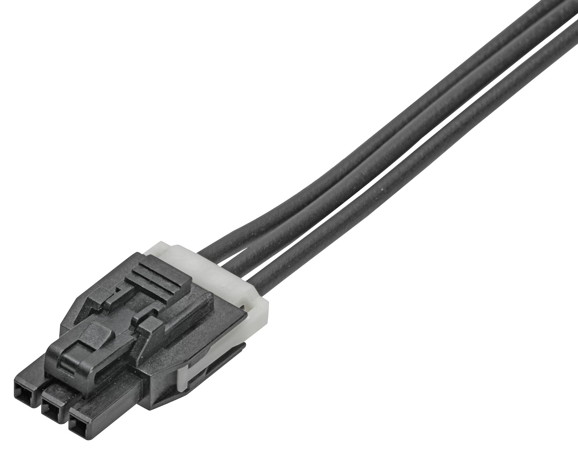 Molex 145130-0301 Cable Assy, 3P Rcpt-Rcpt, 150Mm