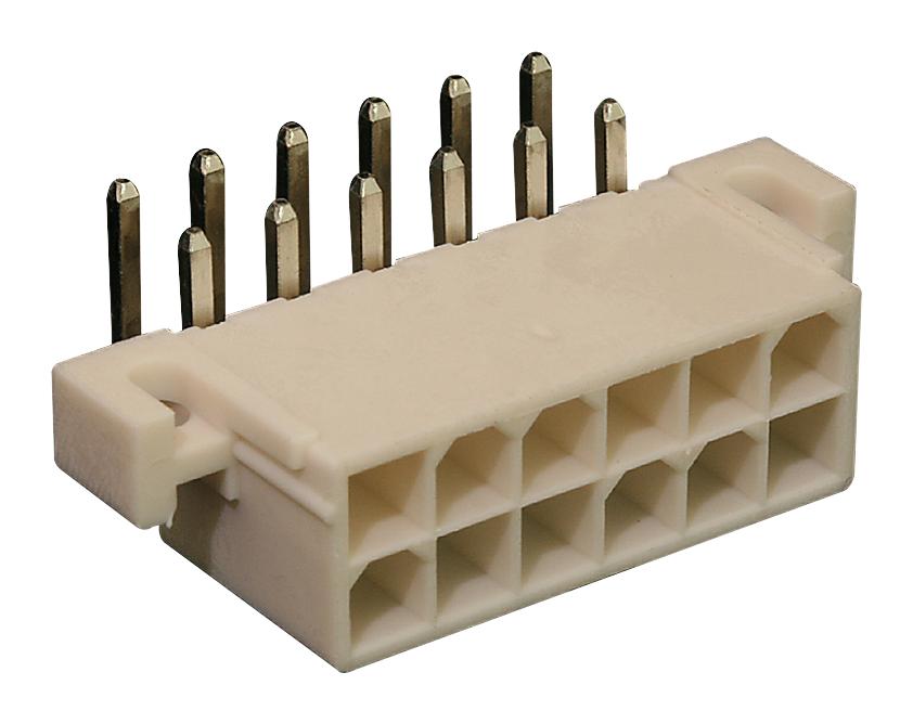 Molex 39-29-1127 Conn, R/a Header, 12Pos, 2Row, 4.2Mm