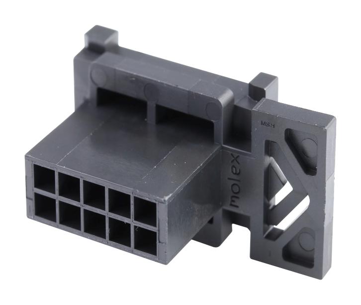 Molex 44300-1000 Connector Housing, Plug, 10Pos, 3Mm