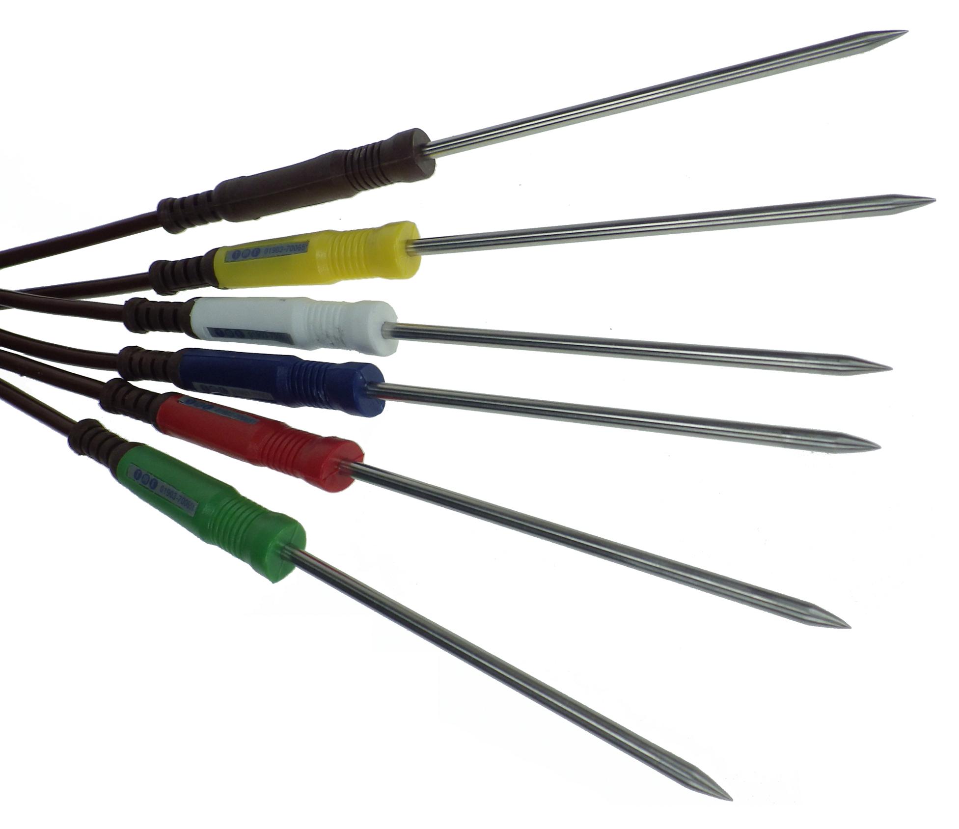 Tme Capk Needle Probe Kit, T Type, 6 Colour Coded