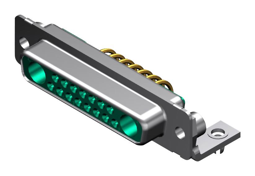 Molex 173107-0080 Combo D-Sub, R/a Rcpt, Db-17W2, Solder