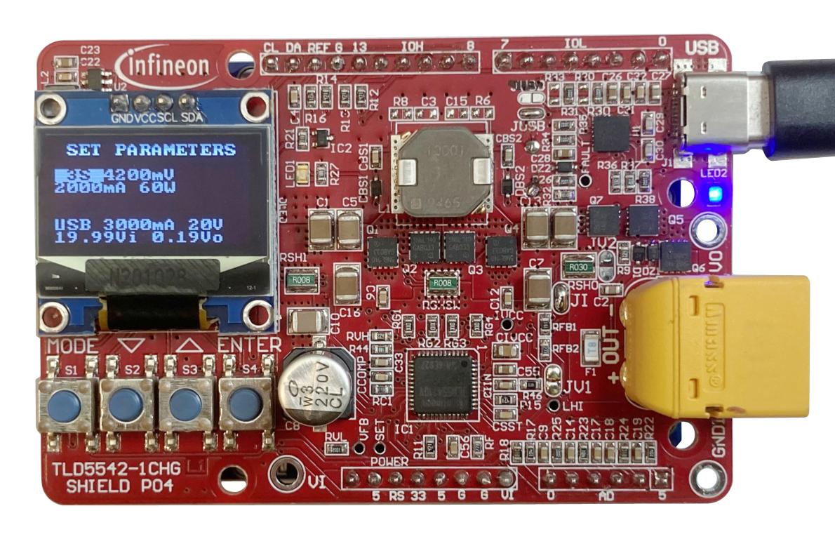 Infineon Tld55421Chgshieldtobo1 Eval Board, Buck-Boost