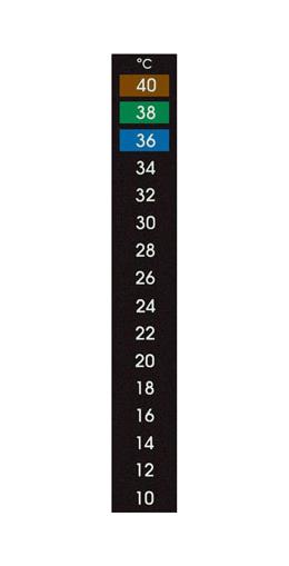 Omega Rlc-70-10/40-10 Label, Reversible Strip, 16Pt, 40Deg C