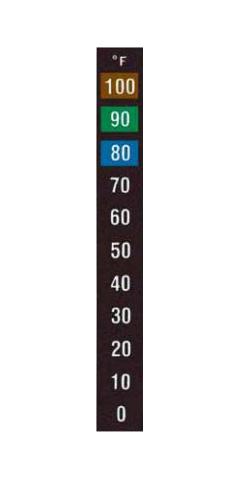 Omega Rlc-80-0/100-10 Label, Reversible Strip, 11Pt, 37Deg C