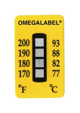 Omega Tl-4-105-30 Label, Non-Reverse Strip, 4Pt, 49Deg C