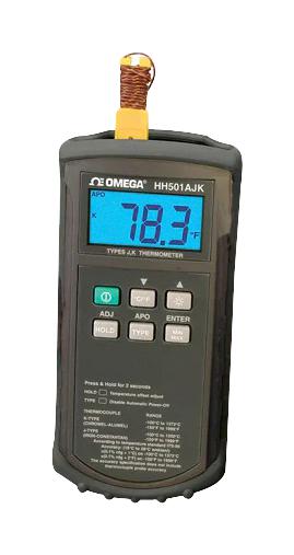 Omega Hh503 Temp Thermometer, -200 To 1370Deg C