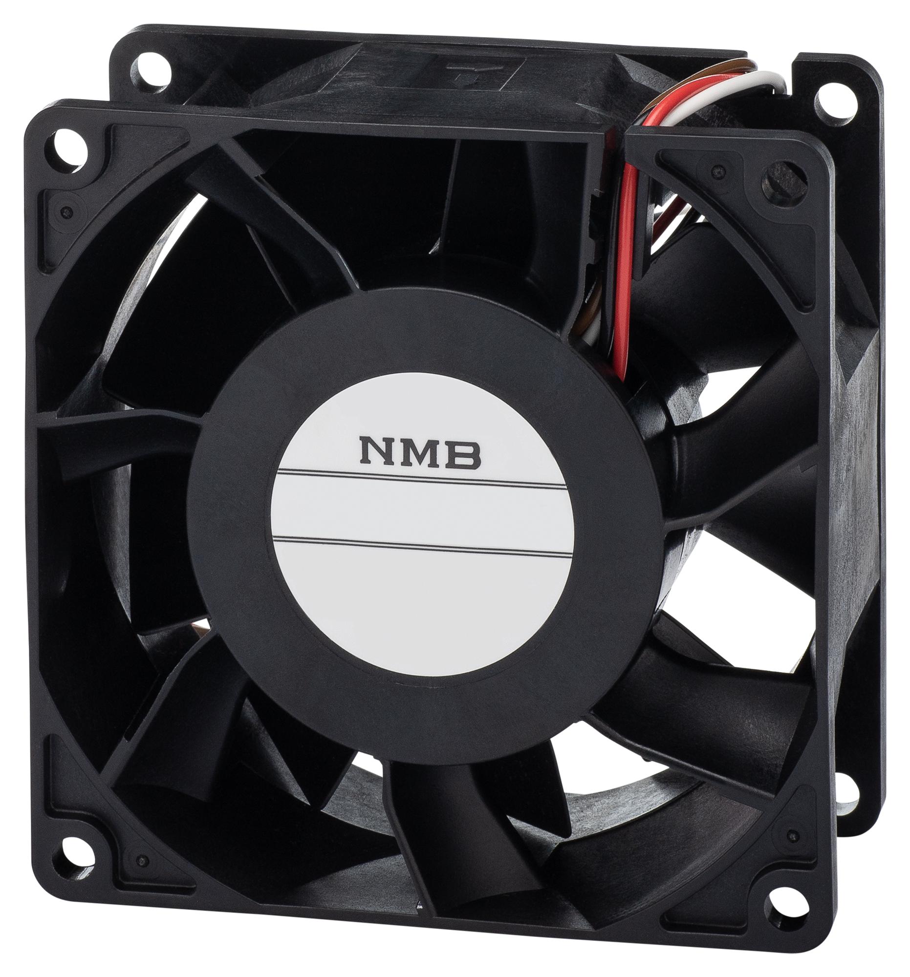 Nmb Technologies 08038Re-12R-Gt-00 Dc Fan, 105.94Cfm, 7500Rpm, 12V, 1.75A