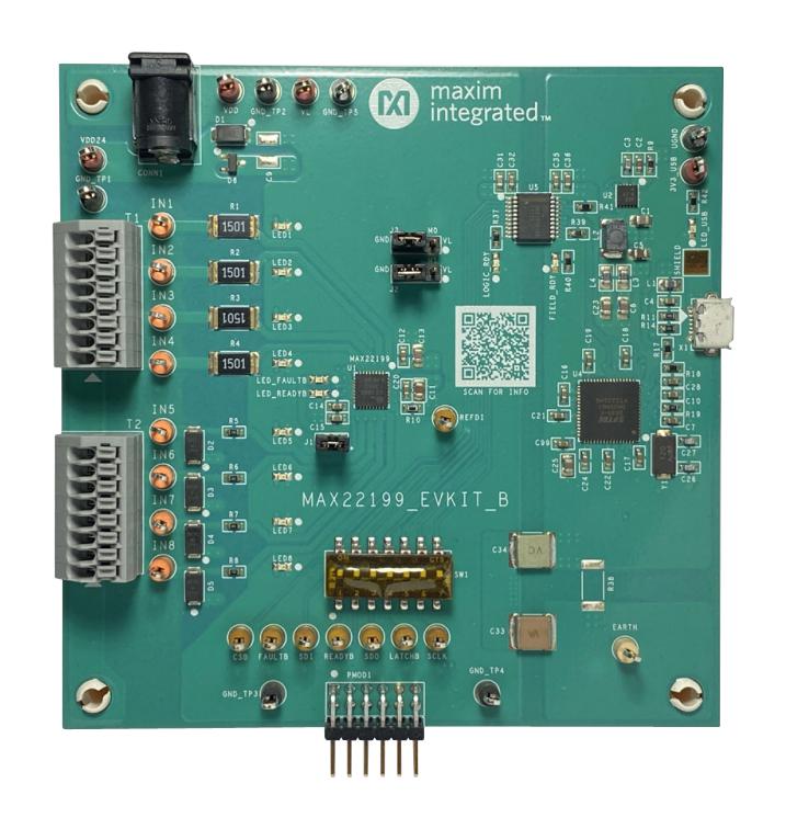 Analog Devices Max22199Evkit# Evaluation Kit, Octal Digital I/p, Usb