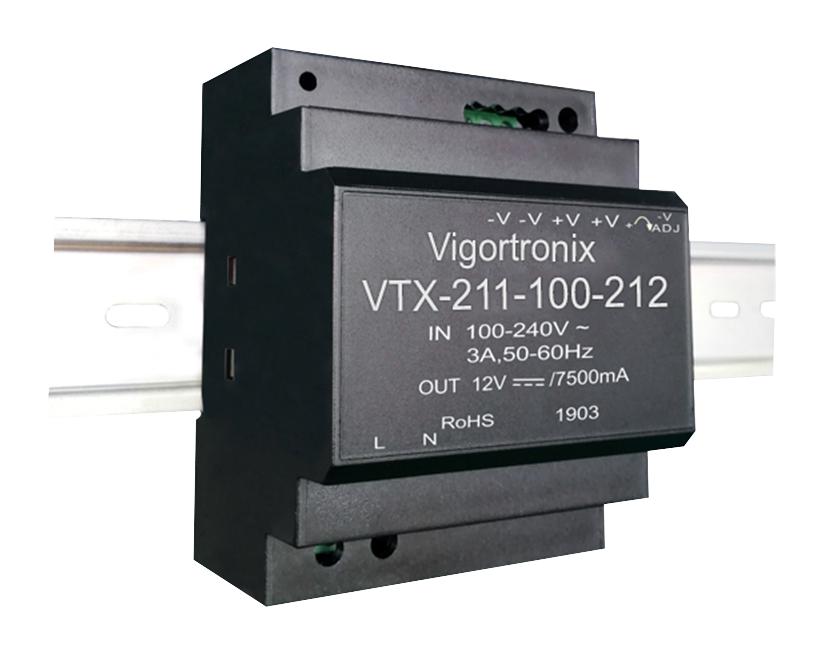 Vigortronix Vtx-211-100-212 Power Supply, Ac/dc, 1 Output, 90W