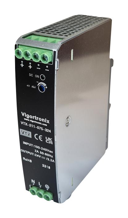 Vigortronix Vtx-211-075-348 Power Supply, Ac/dc, 1 Output, 76W