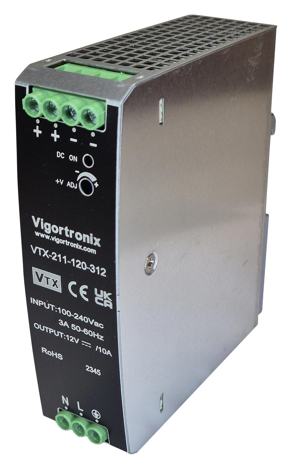 Vigortronix Vtx-211-120-348 Power Supply, Ac/dc, 1 Output, 120W