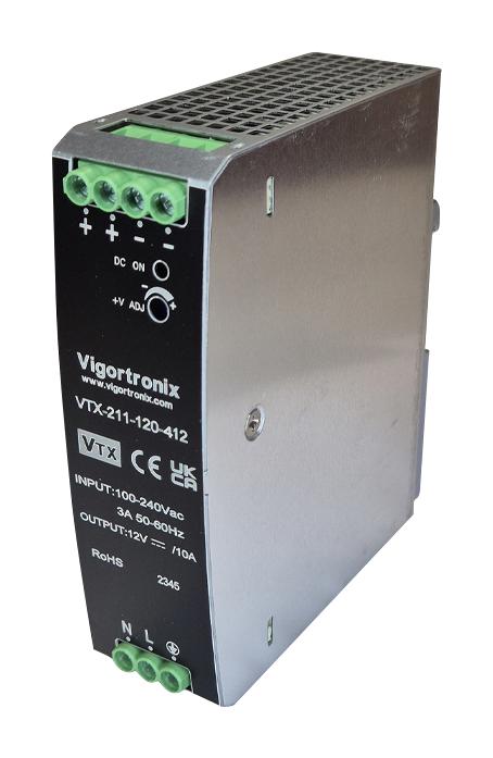 Vigortronix Vtx-211-120-448 Power Supply, Ac/dc, 1 Output, 120W