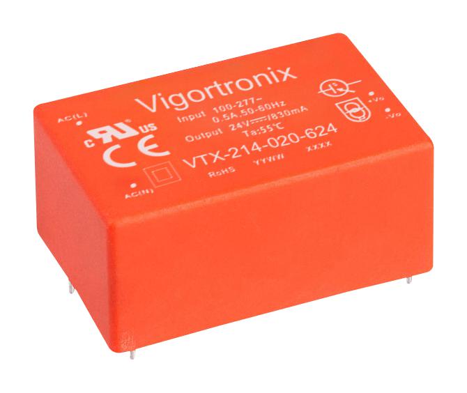 Vigortronix Vtx-214-020-605 Power Supply, Ac-Dc, 5V, 4A