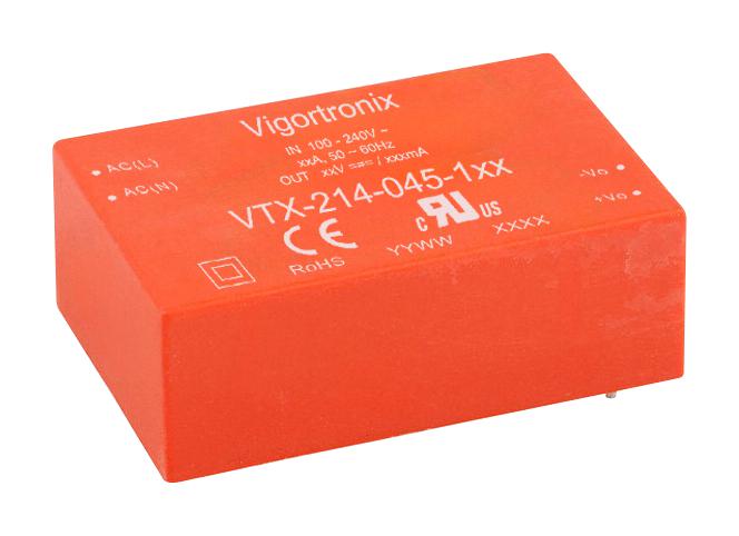 Vigortronix Vtx-214-045-105 Power Supply, Ac-Dc, 5V, 8A