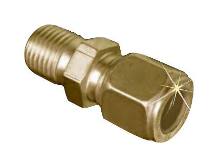 Omega Brlk-M60-12 Compression Fitting, 1/2 Npt, Brass