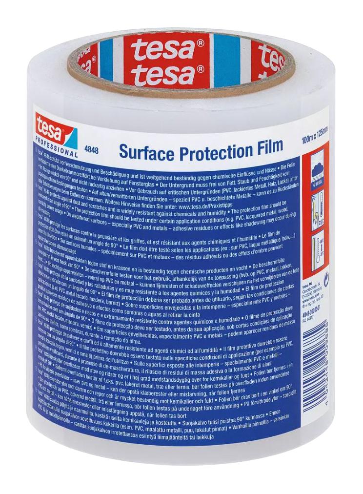 Tesa 04848-00003-01 Tape, Protective Film, 125Mm X 100M