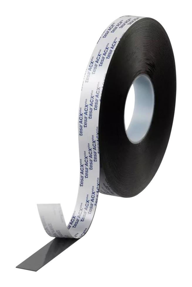 Tesa 07074-00012-22 Tape, Black, 25Mm X 25M