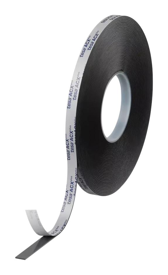 Tesa 07076-00012-22 Tape, Black, 25Mm X 18M