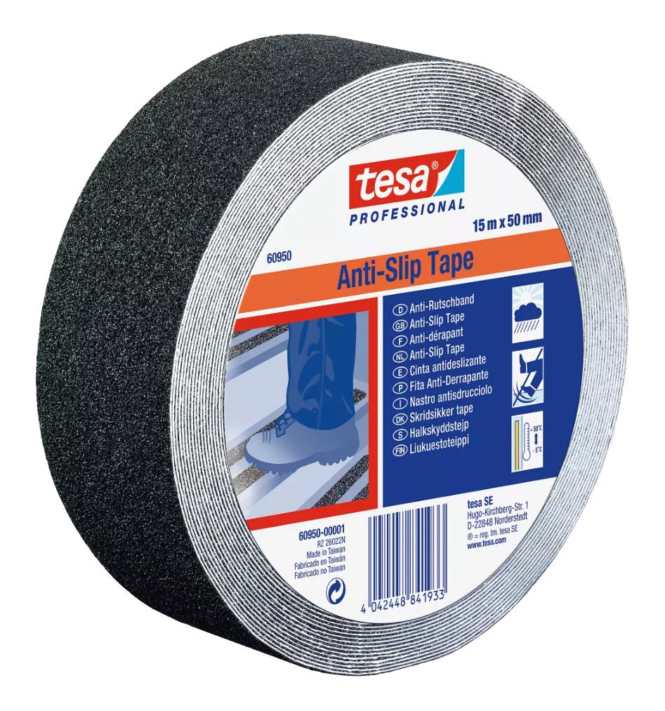 Tesa 60950-00002-00 Antislip Tape, 100Mmx15M, Black