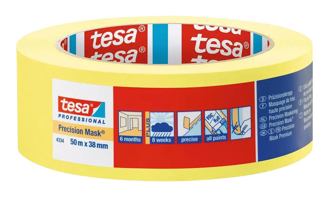 Tesa 04334-00001-00 Tape, Paint Masking, 25Mm X 50M