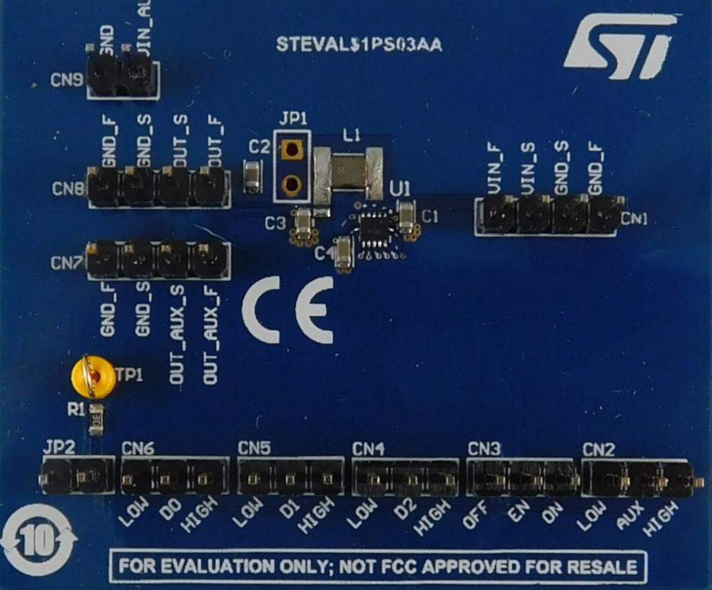 Stmicroelectronics Steval-1Ps03A Eval Board, Sync Step Down Converter