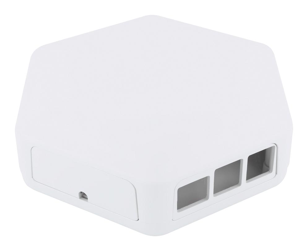 Camdenboss Cbhex1-Pi3-Wh Enclosure, 146Mm X 130Mm X 45Mm, White