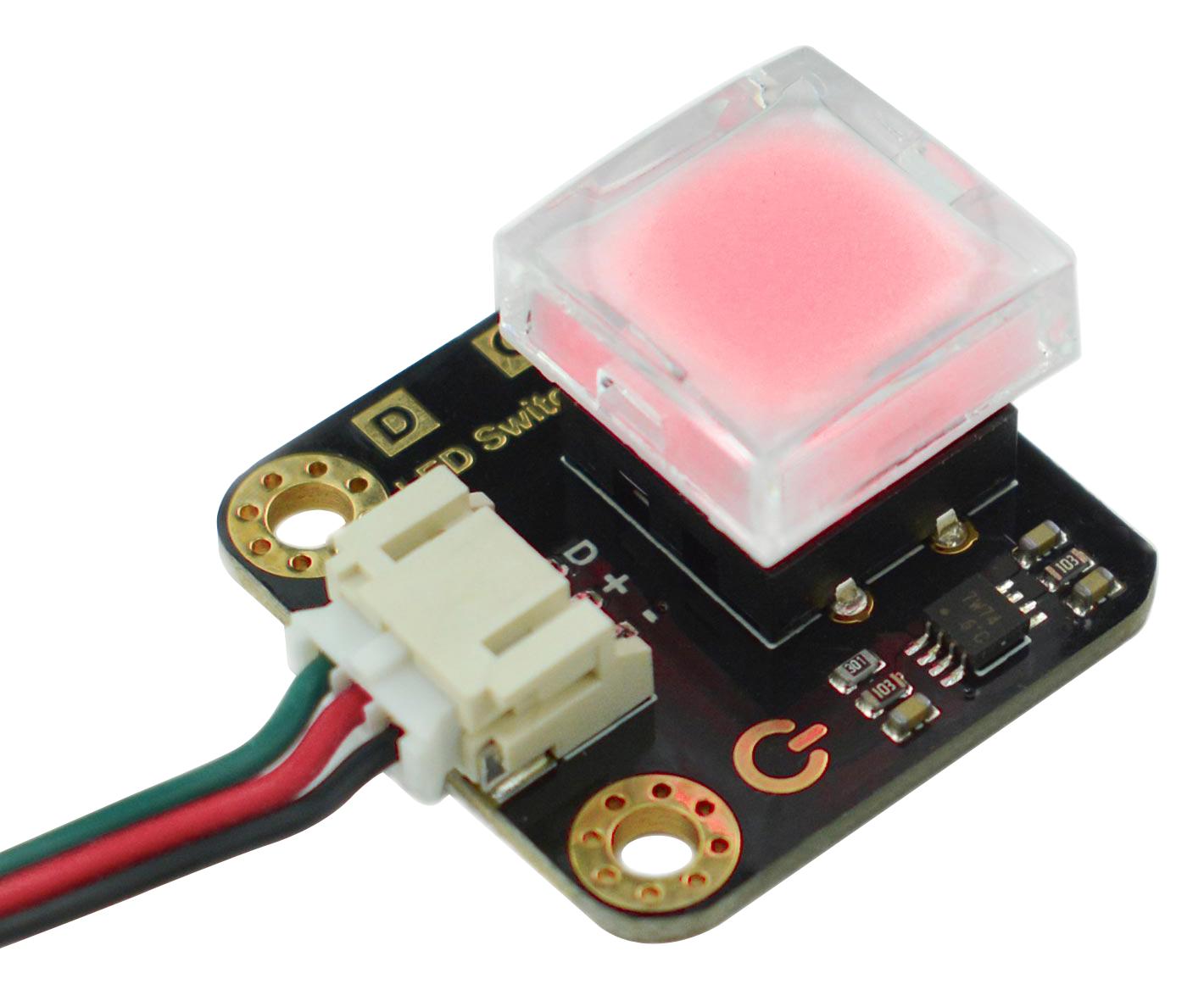 Dfrobot Dfr0789-R Led Switch, Red, Arduino Board