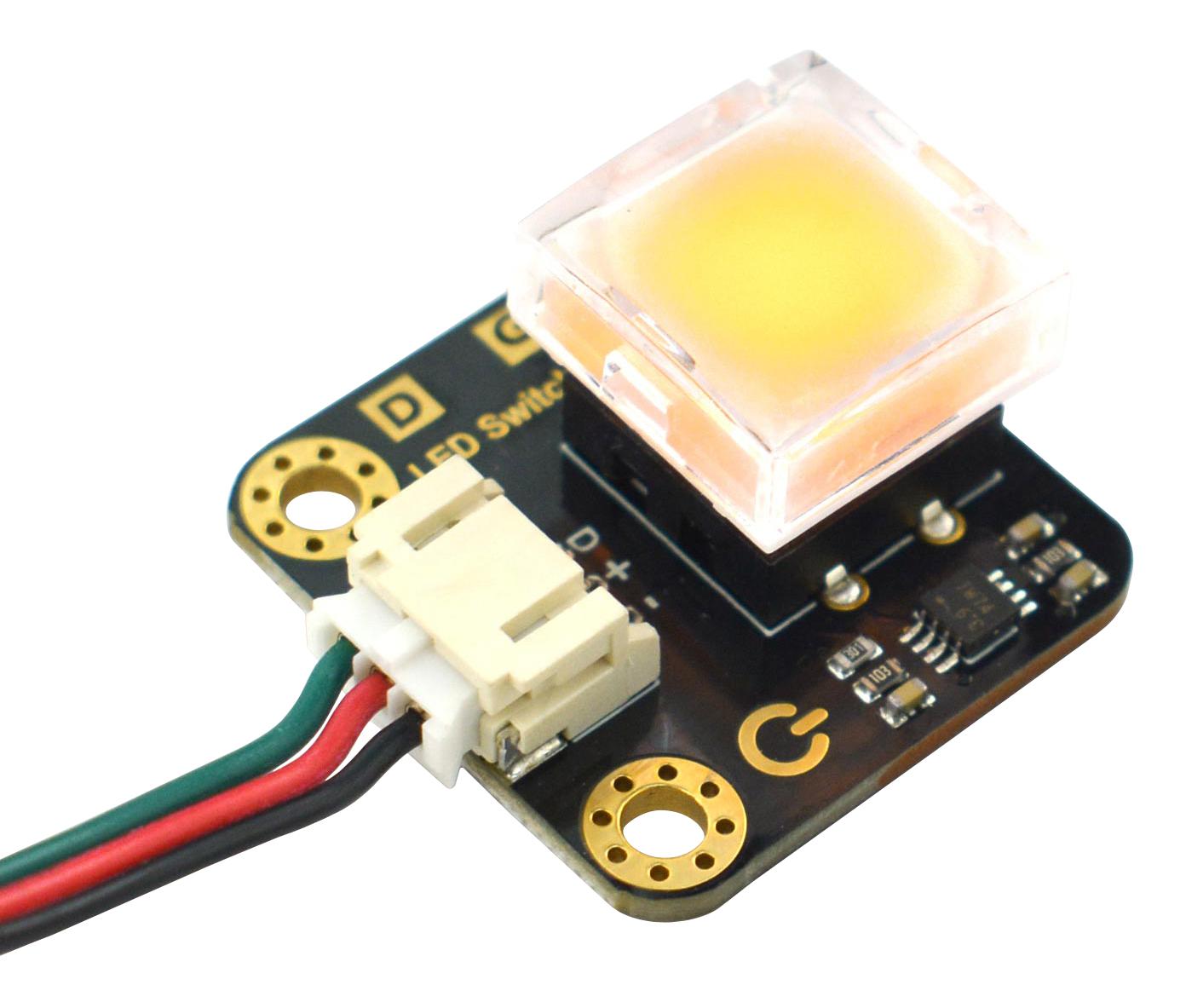 Dfrobot Dfr0789-Y Led Switch, Yellow, Arduino Board