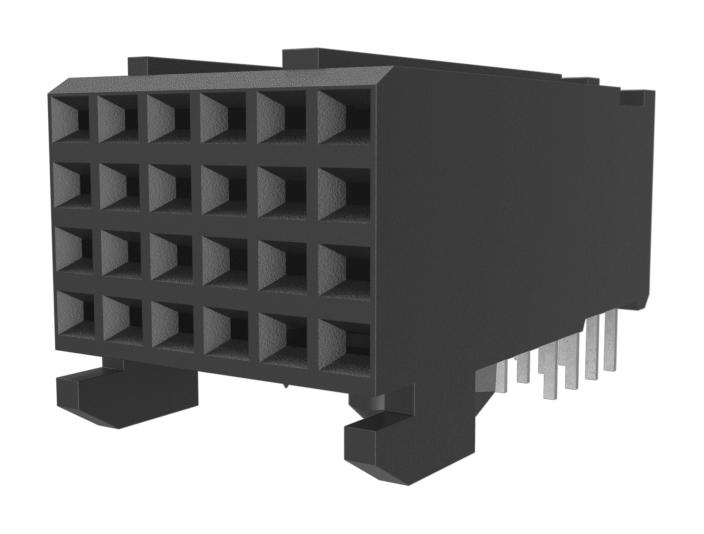 Amphenol Communications Solutions 89035-102Lf Backplane Conn, Rcpt, 24Pos, 4Row, 2Mm