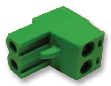 Camdenboss Ctb9400/2 Terminal Block, Pluggable, 2Pos, 12Awg