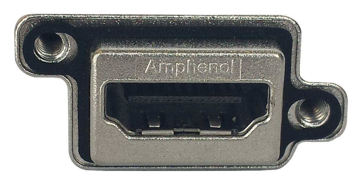 Amphenol Communications Solutions Mhdra11130 Hdmi Conn, R/a Rcpt, 19Pos, Panel