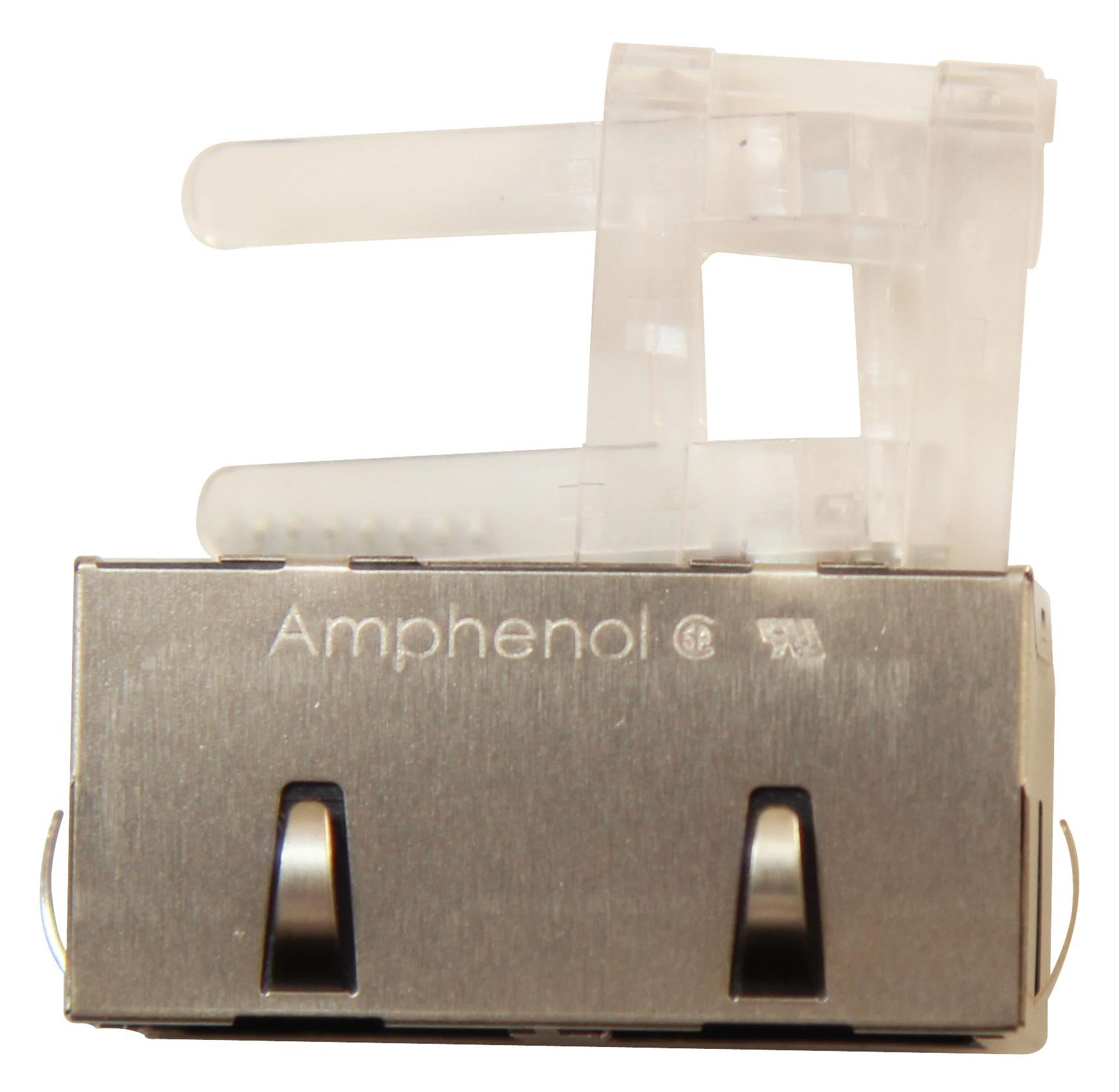 Amphenol Communications Solutions Rjsse-5381-02 Rj45 Conn, R/a Jack, 8P8C, 2Ganged, Smt